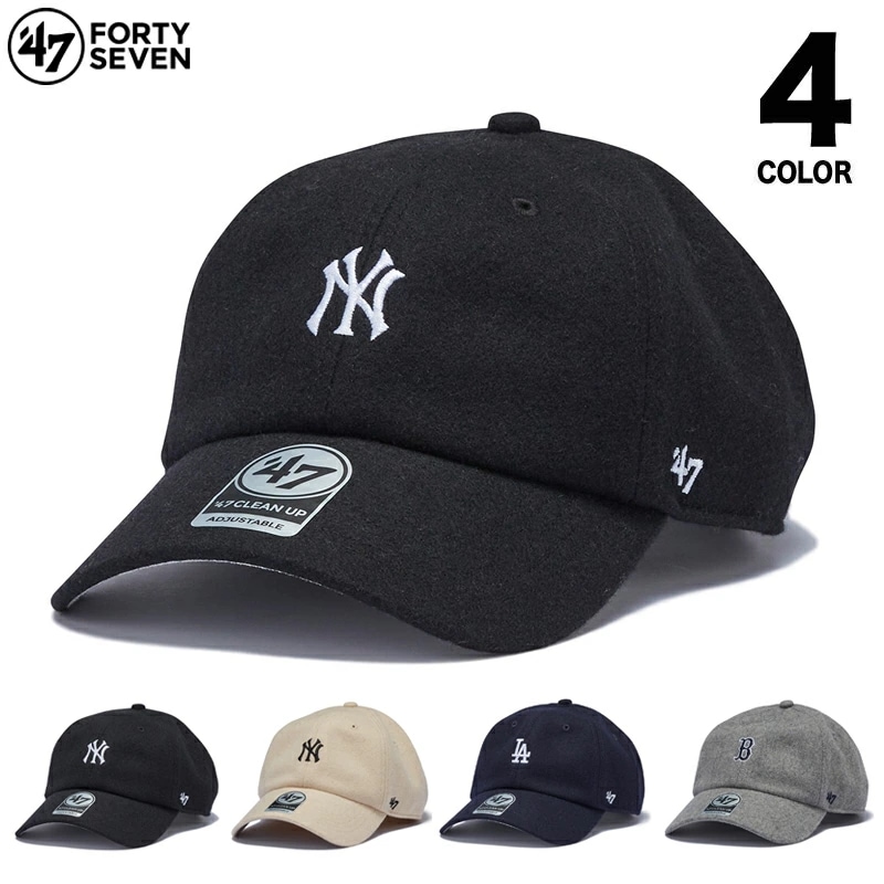 47BRAND ローキャップ 帽子 MLB ベースボール ブランド メンズ レディース 大きいサイズ 春夏秋冬用 おしゃれ クリーンナップ 474