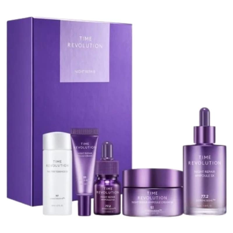 タイムレボリューション ナイトリペア 2種 セット 5X 弾力 保湿 栄養供給 活力 50ml 50ml 30ml 10ml 10ml 5,674円