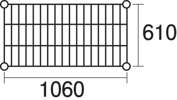 本間冬治工業 430弁慶シェルフ 棚 奥行610x幅1060mm 430-610-1060