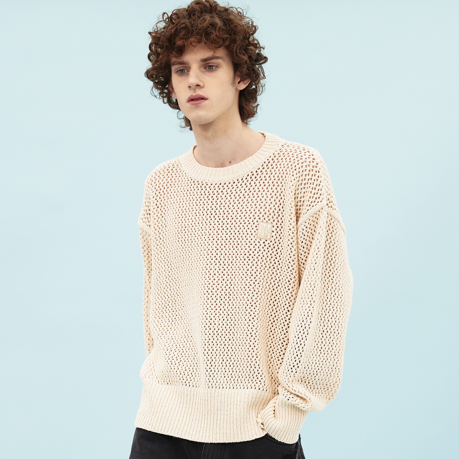 トップ ニット Mesh knit BEIGE ニット カラー:2 - powerofspeech.org