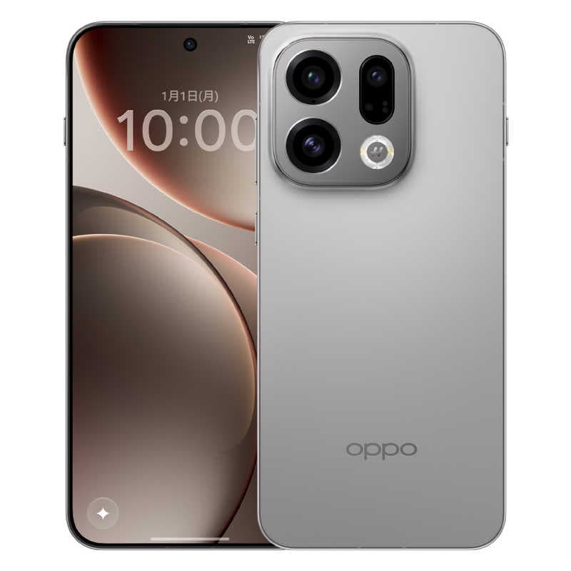 OPPO　(SIMフリー) Find X9 チタニウムグレー　CPH2797GY