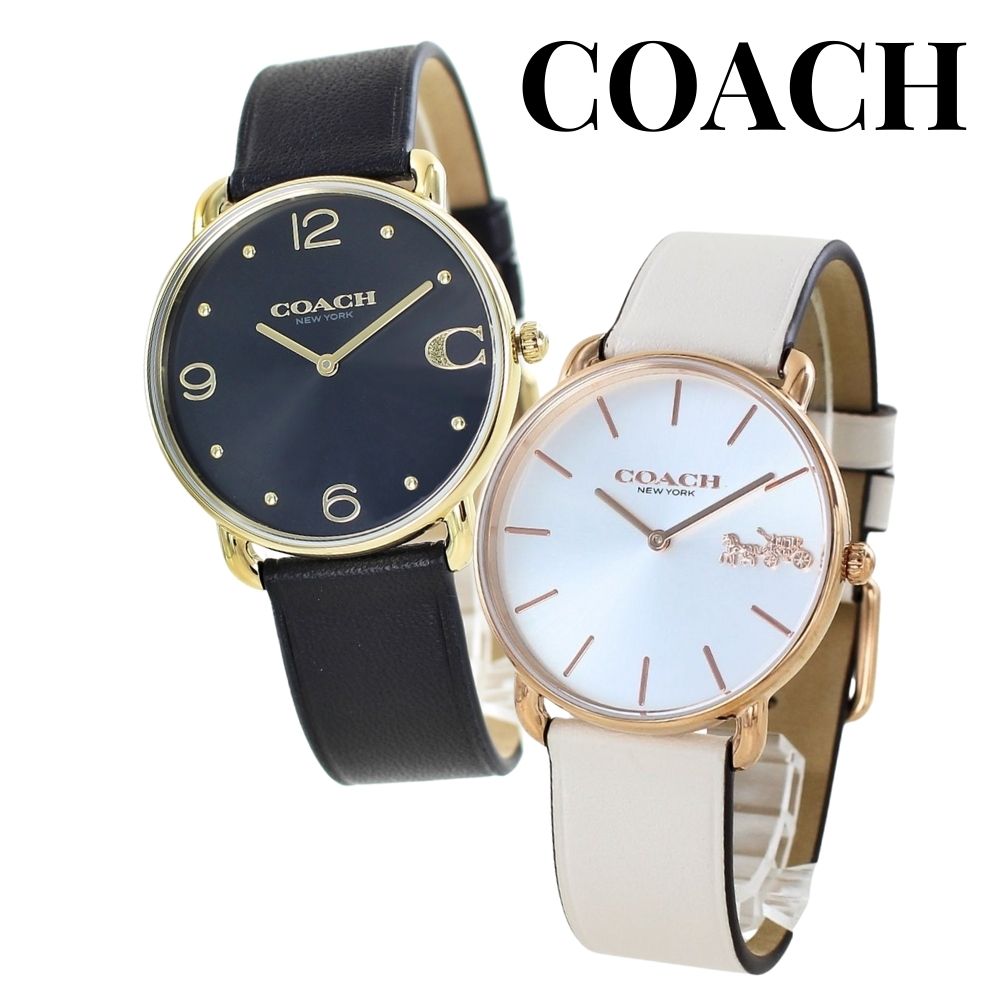 ペアウォッチ ブランド コーチ 腕時計 手表 メンズ レディース 同じ おしゃれ 大人 ペア腕時計 革ベルト ブラック アイボリー 社会人 大学生 お揃い カップル 彼氏 彼女 妻 夫 父 母 誕生日