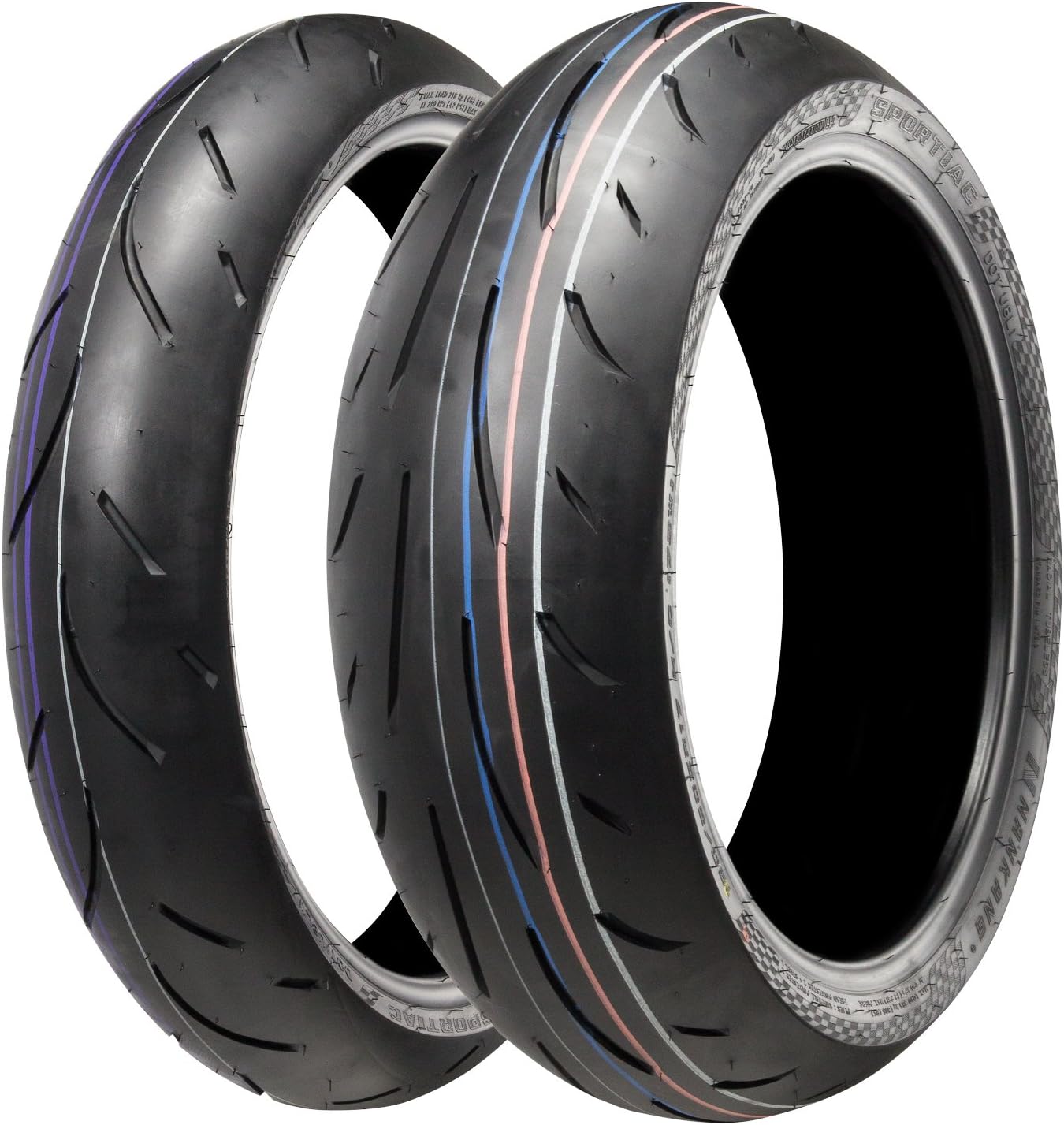 ナンカン(Nankang) バイク用タイヤ前後セット SPORTIAC120/70ZR17(58W)TL&180/55ZR17(73W)TL 819250