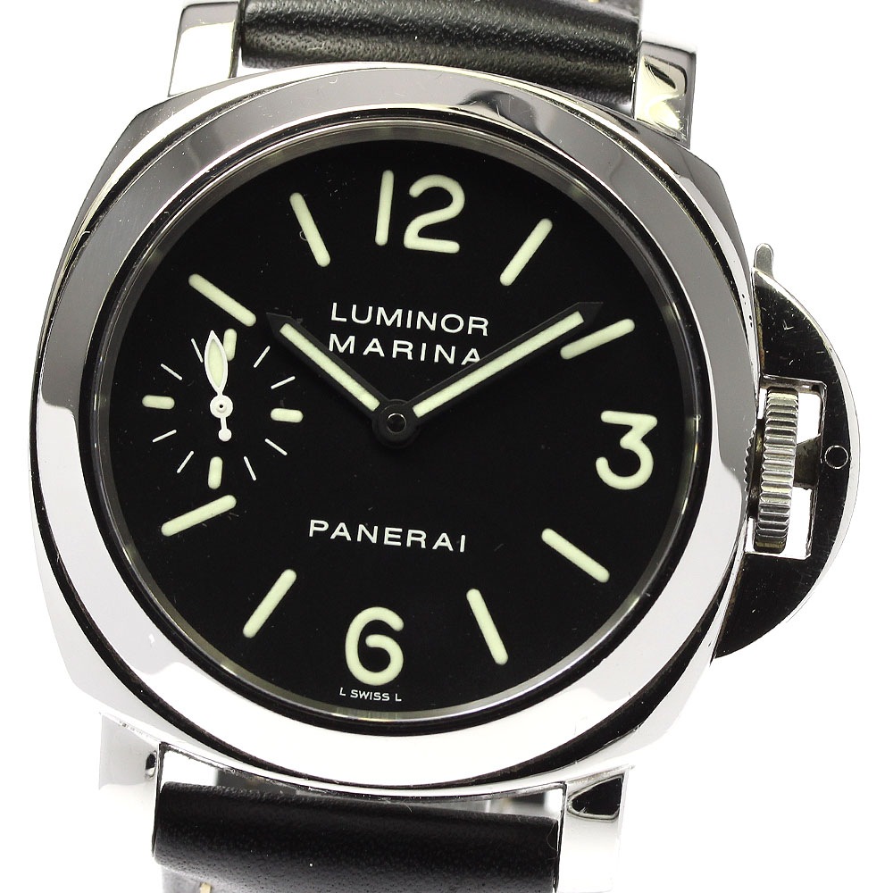 パネライ PANERAI PAM00001 ルミノール マリーナ スモールセコンド 手巻き メンズ _804630【中古】