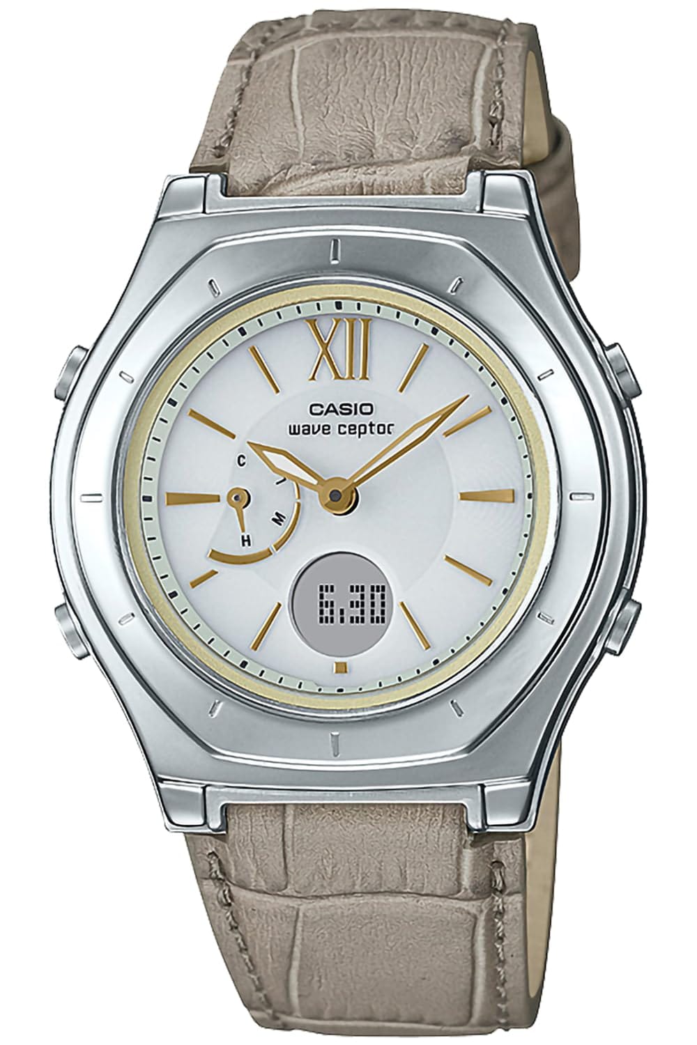 [カシオ] 腕時計 ウェーブセプター 【国内正規品】電波ソーラー LWA-M160L-8A2JF レディース トープ