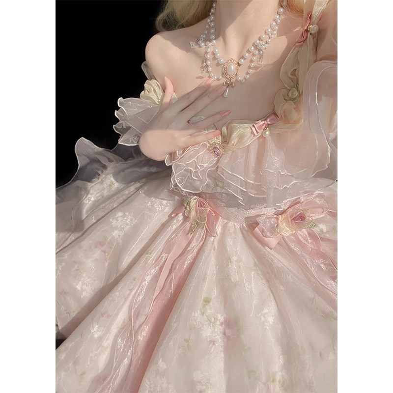 ロリータドレス スウィートスーパーフェアリー スリムフィット ロリータプリンセスドレス