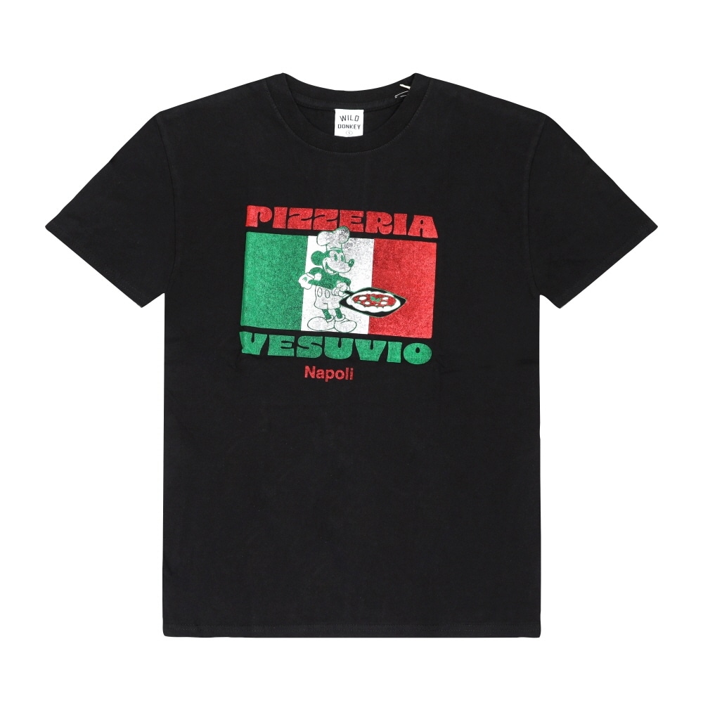ワイルドドンキー ユニセックス Tシャツ T-VESUVIO BLACK