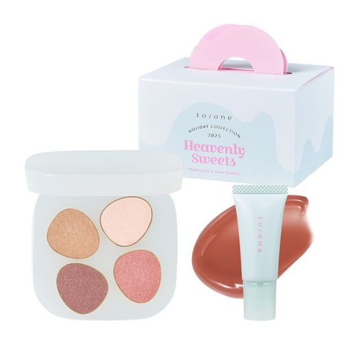 to/one(トーン) ヘブンリ― スイーツ ボックス Holiday Collection アイシャドウ リップバーム Like a Fairy Tale & Salted Toffee