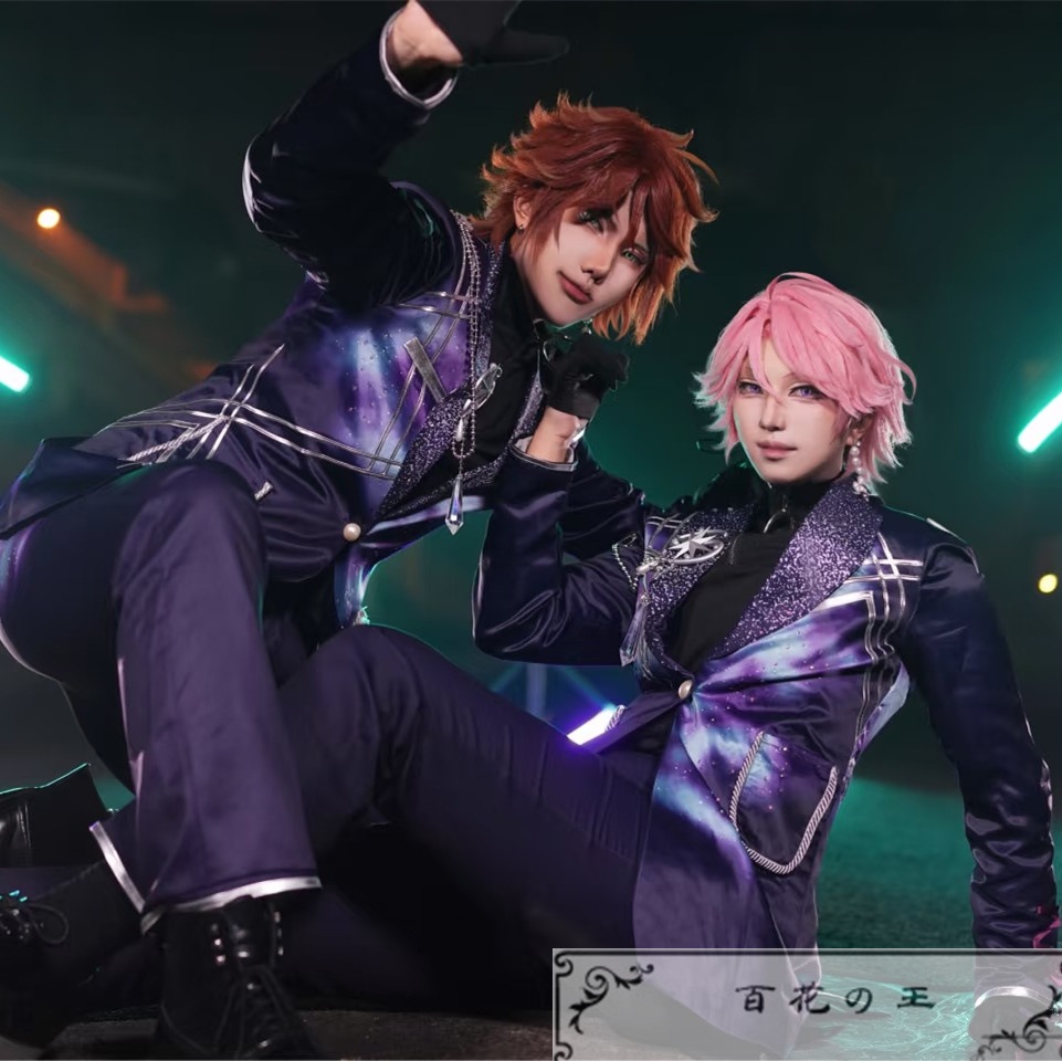 ES あんさんぶるスターズ 桜河こはく 三毛縞斑 コスプレ衣装 Double Face アルバム『TRIP』 コスプレ衣装 コスチューム ハロウィン 变装服 仮装