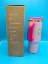 2025年新作 保温コーヒーカップ ストロー付き ステンレス製真空断熱タンブラー 40oz 保温アイス トラベルカップ アウトドア用