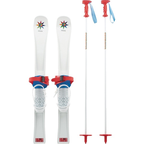 CAPTAINSTAG キャプテンスタッグ ジュニアプラスキー 80cm レッド type2 スキー スキー板 UX1263 ジュニア ボーイズ