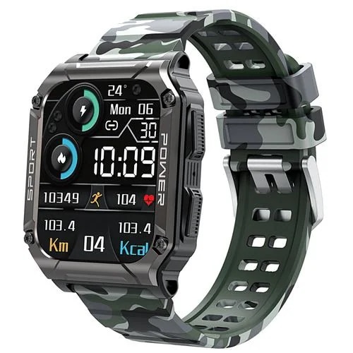 タスク NX-13 CAMO スマートウオッチ SMART R IP67防水 カモフラージュスマートウォッチ本体
