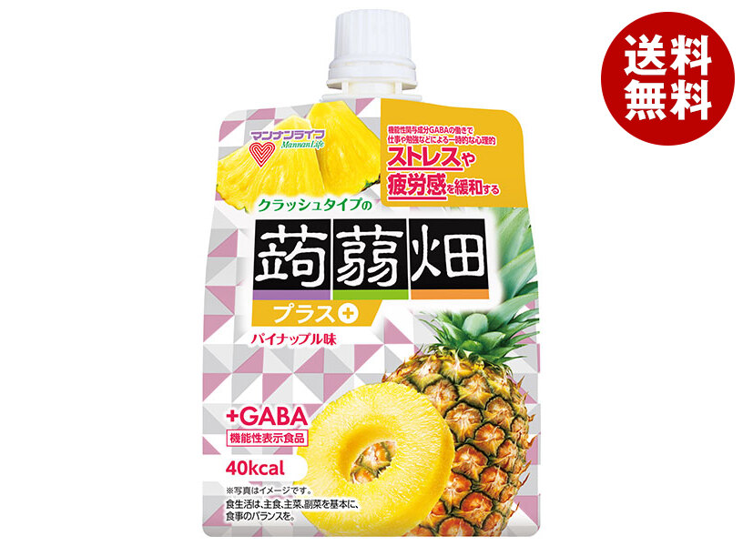 マンナンライフ クラッシュタイプの蒟蒻畑プラス パイナップル味 150gパウチ＊30本入