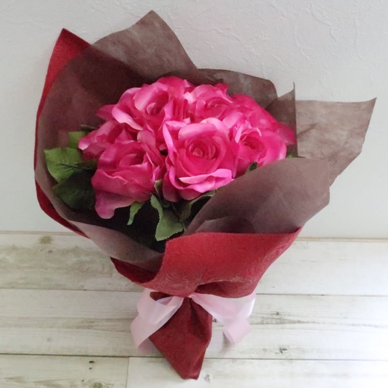 アーティフィシャルフラワー 花束 ブーケ ノーブル SC/CT触媒 4,910円