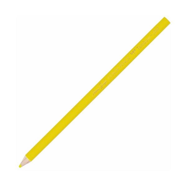 （まとめ） トンボ鉛筆 色鉛筆 1500単色 きいろ1500-03 1箱（12本） 10セット