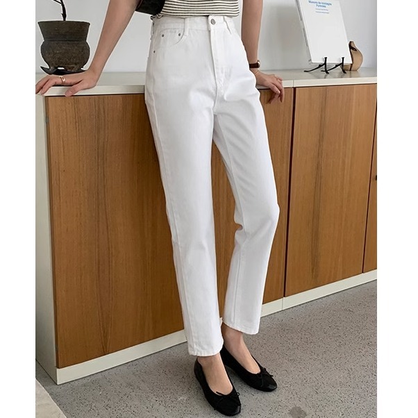 レディース パンツ ボトムス ストレートパンツ カラーパンツ 9分丈 クロップド丈 ストレート ファスナー ポケット 前開き コンサバ デニム カラーデニム きれいめ シンプル カジュアル おしゃれ