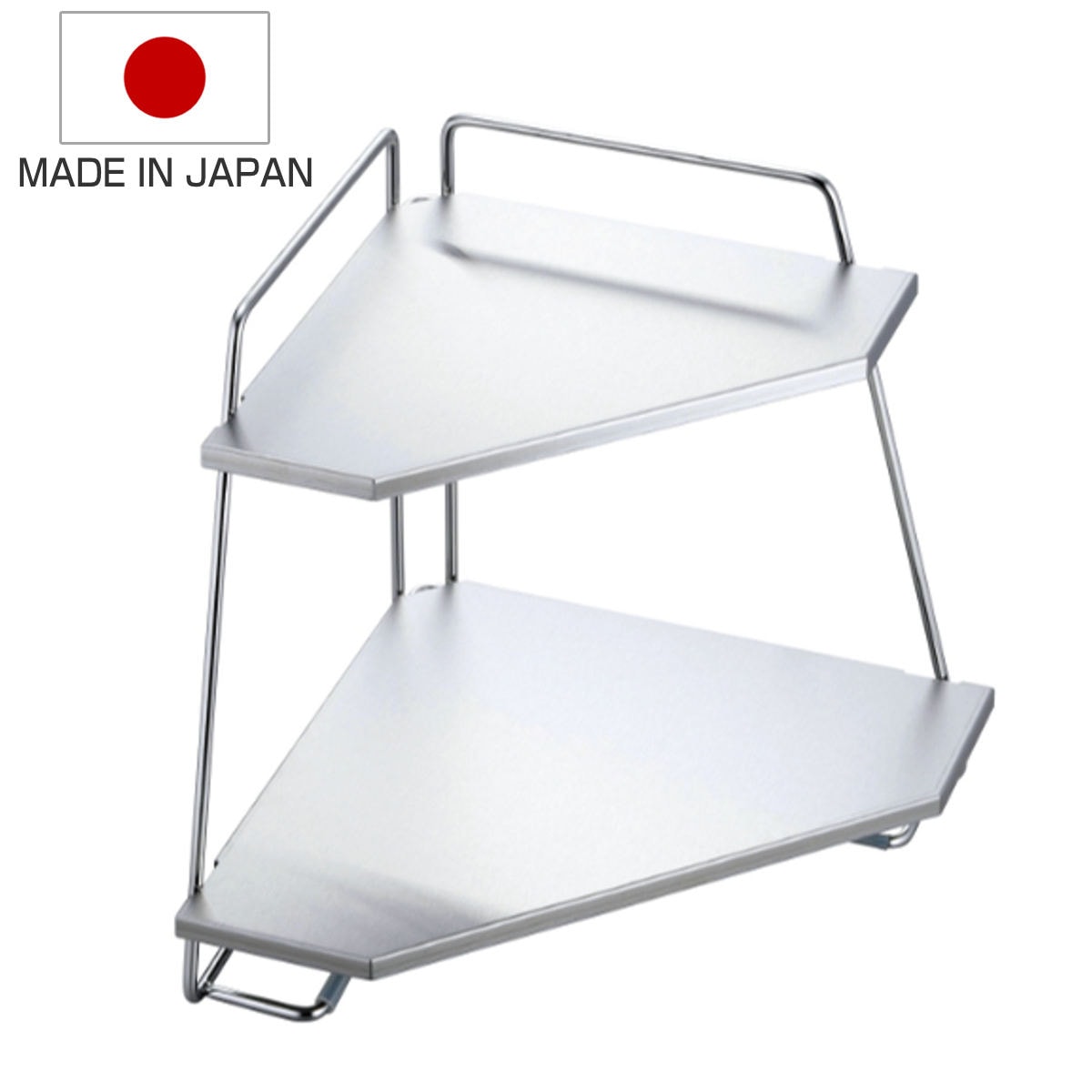 コンロコーナーラック ステンレスプレートコンロコーナーラック 2段 日本製 ステンレス キッチン コンロ奥 コーナーラック コンロ奥ラック キッチンコーナーラック 収納ラック キッチンラック