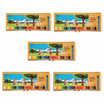 ぺんてる　ぺんてるパステル　20色 GHSR-20 5個入