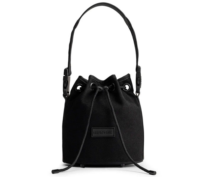 ハンター HUNTER リファインド ドローストリング キャンバス バケット ブラック バッグ ショルダー UBS3935CAA-BLK