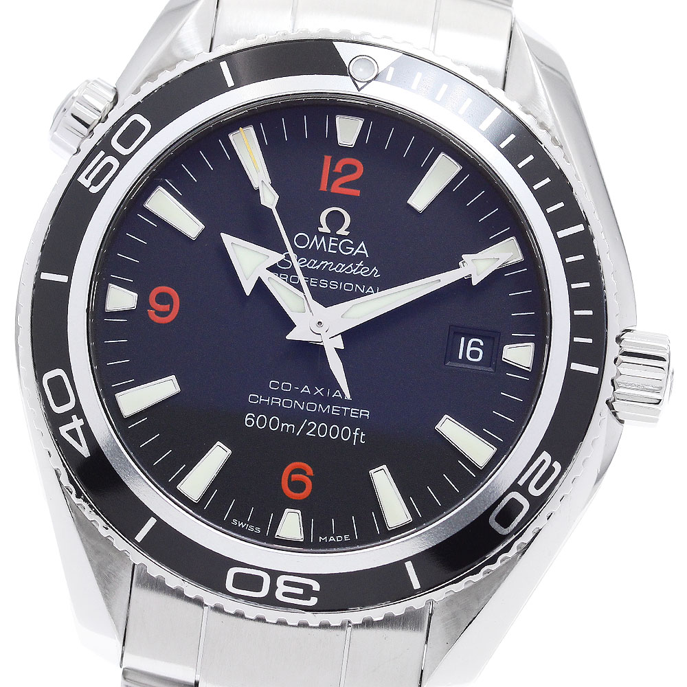 オメガ OMEGA 2201.51 シーマスター プラネットオーシャン デイト コーアクシャル 自動巻き メンズ 良品 保証書付き_901223【中古】