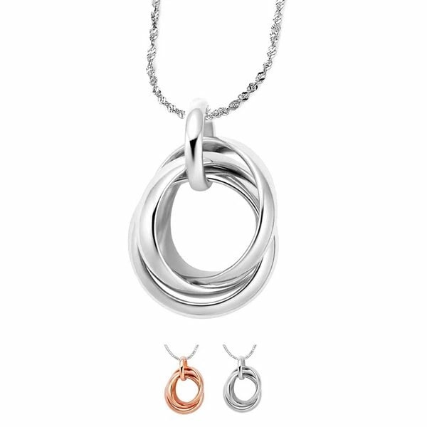 トリプルリングネックレス送料無料！ LUPIS