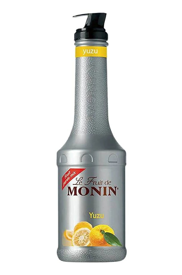 【送料無料】MONIN モナン ユズ フルーツミックス ペット 1000ml 1L4本【ご注文は8本まで同梱可能】ノンアルコール シロップ