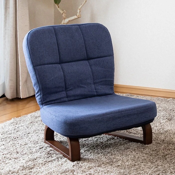 座椅子 solum ソルム あぐら座椅子 RMHZ-39-NV ネイビー