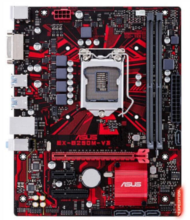 ASUS EX-B250M-V3 Intel B250 LGA 1151 DDR4 MATX Core DVI-D USB 3.1 Motherboard