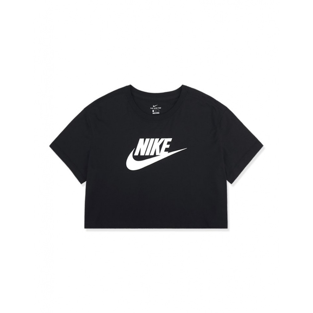 ナイキレディースエッセンシャルクロップドショートスリーブ T シャツ NI-CT1 ブラック