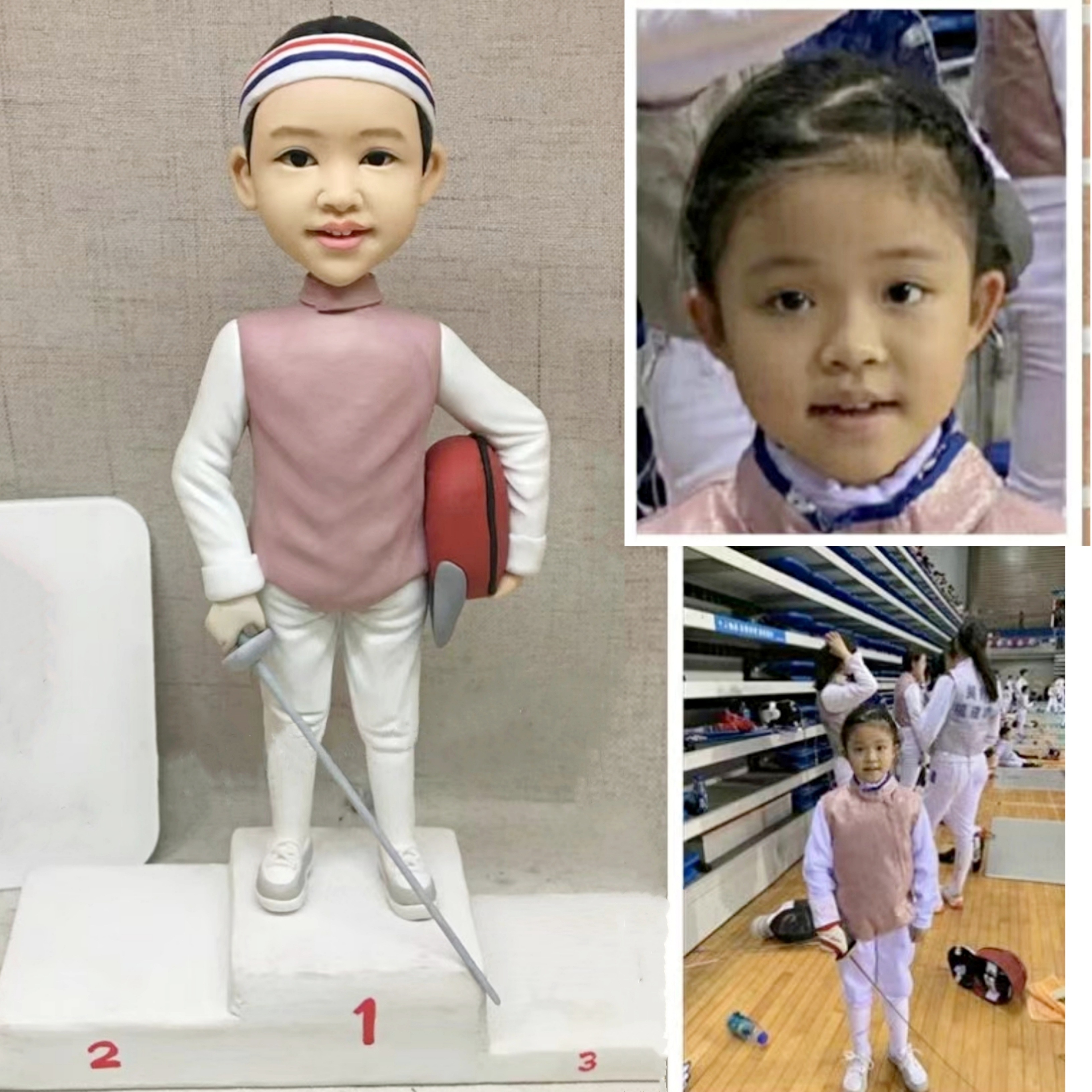 【オーダーメイド】3D肖像画 似顔絵 写真 人形 フィギュア 誕生日 ベビー 赤ちゃん キッズ 子供 幼児 出産祝い