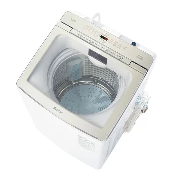 AQW-VX12P-W ホワイト Prette plus 全自動洗濯機 (12kg)