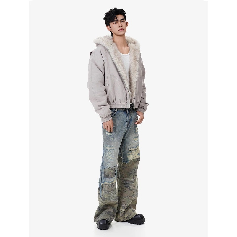 アウター フード付き 綿入り 綿服 冬人気商品