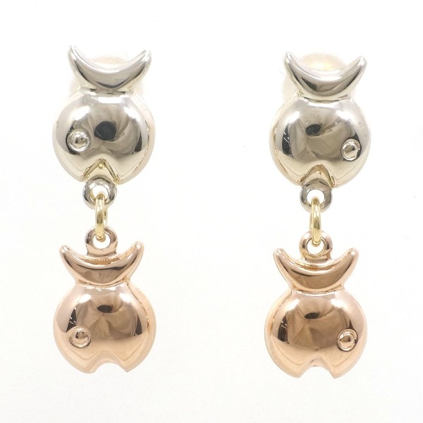 K18 18金 YG イエローゴールドWGPG ピアス 総重量約2.6g ジュエリー 中古