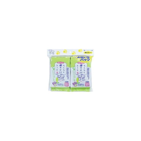 【1ケース】【お取り寄せ対象品】らくらく涙やけケアシート 30枚×2個パック[スーパーキャット] *24個