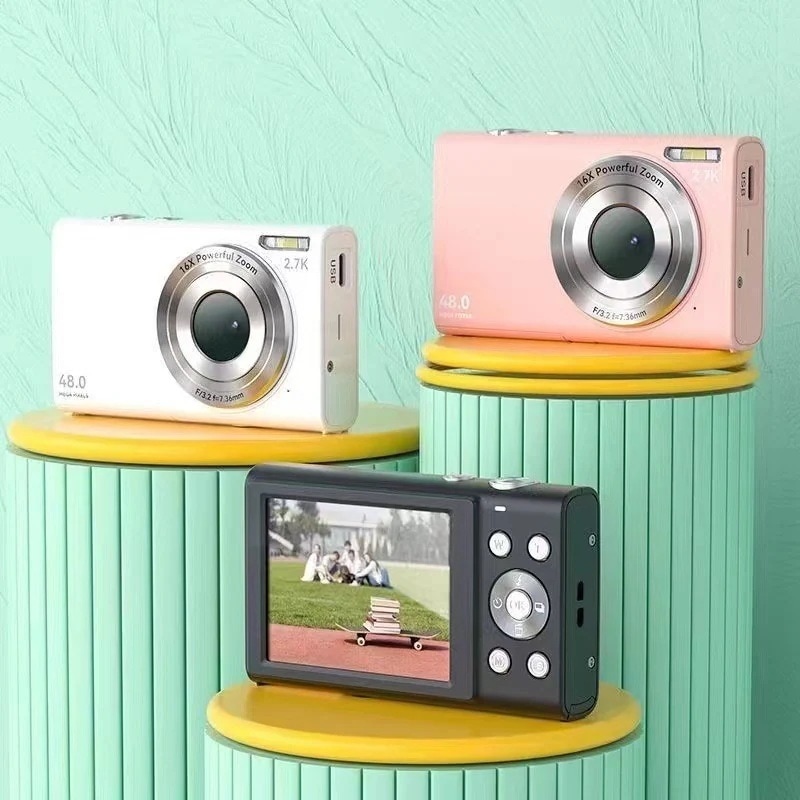 【限定セール】デジカメ デジタルカメラ 4K 4800万画素 16倍ズーム 高画質 2.88インチ大画面 1080P録画 初心者 子供 向け ポケット 正規品 演出 入学式 運動会