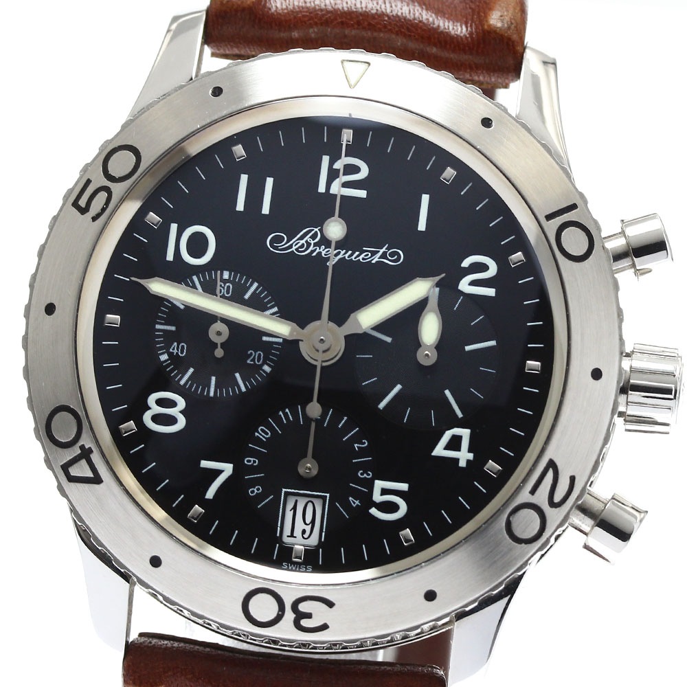 ブレゲ Breguet 3820 トランスアトランティック タイプ XX デイト クロノグラフ 自動巻き メンズ _903536【中古】