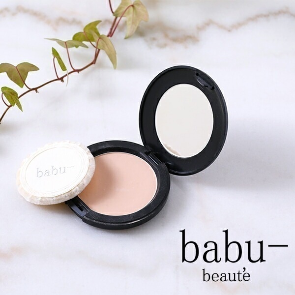 babu-beaute (バブーボーテ) フィニッシングクリアーパウダー 14g コンパクトSET メイク メイクアップ 自然 自然由来 自然由来成分 さらさら サラサラ パウダー フェイス用パウ