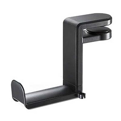 他サイト： サンワサプライ　回転式ヘッドホンフック(ブラック)　PDA-STN18BKの商品画像