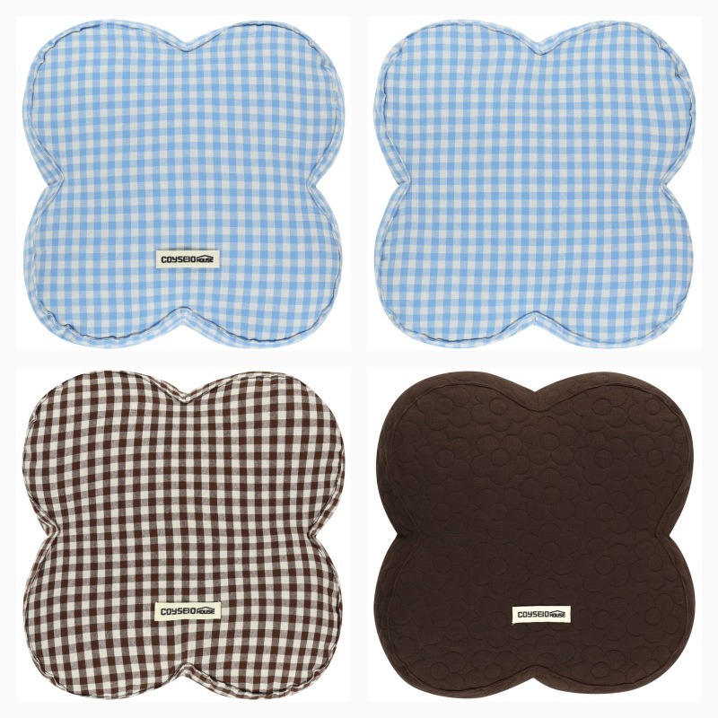 【COYSEIO】4LEAF CLOVER CUSHION : 3COLORS