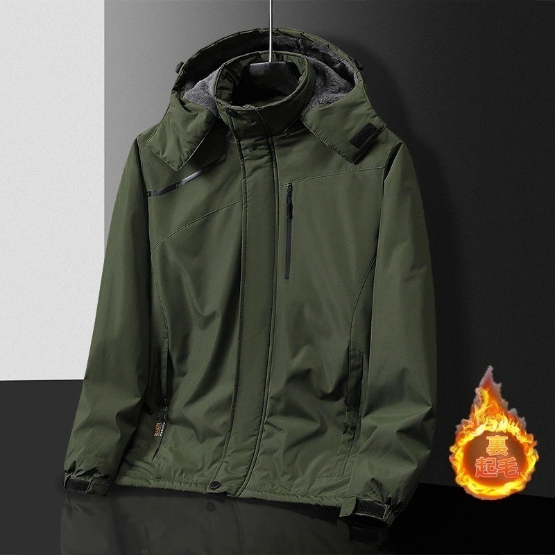 【急速出荷!】マウンテンパーカー メンズ 服 ジャケット 裏起毛パンツ 暖かい フード付き ウインドブレーカー ブルゾン パーカー 撥水 登山ウェア福袋