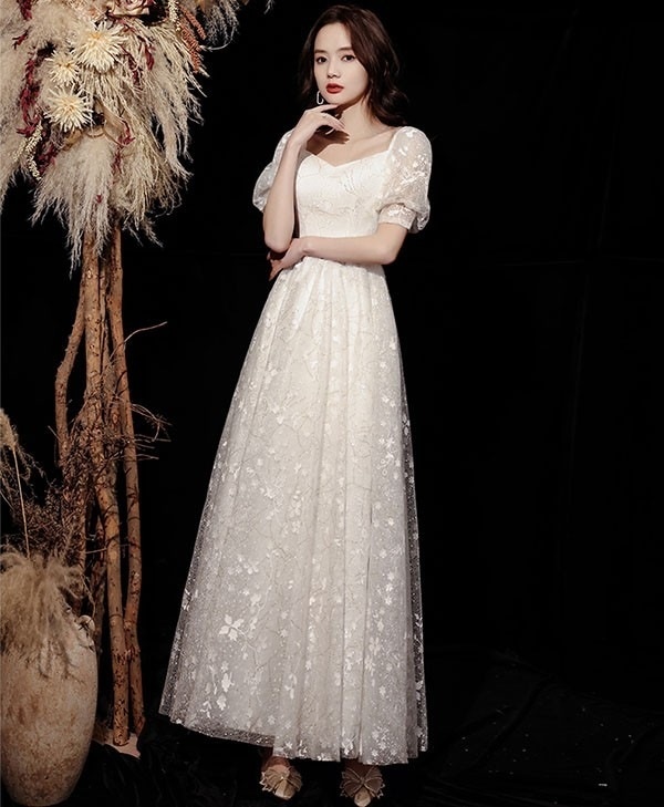 ワンピースドレスドレス成人式 Aライン 大きいサイズ ロング丈 ドレス 大人可愛い 女子会 二次会 大人 ワンピース イブニングドレス ピアノ発表会 袖付き ぽっちゃり ステージドレス パーティー