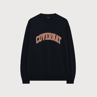 長袖Tシャツ CQK CO2601CR11-NA アーチロゴ スウェットシャツ ネイビー