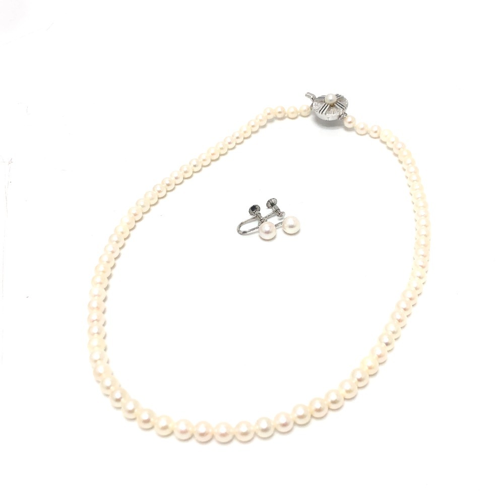 jewelry ジュエリー ネックレス ミニパール イヤリングセット ネックレス アクセサリー パール ホワイト