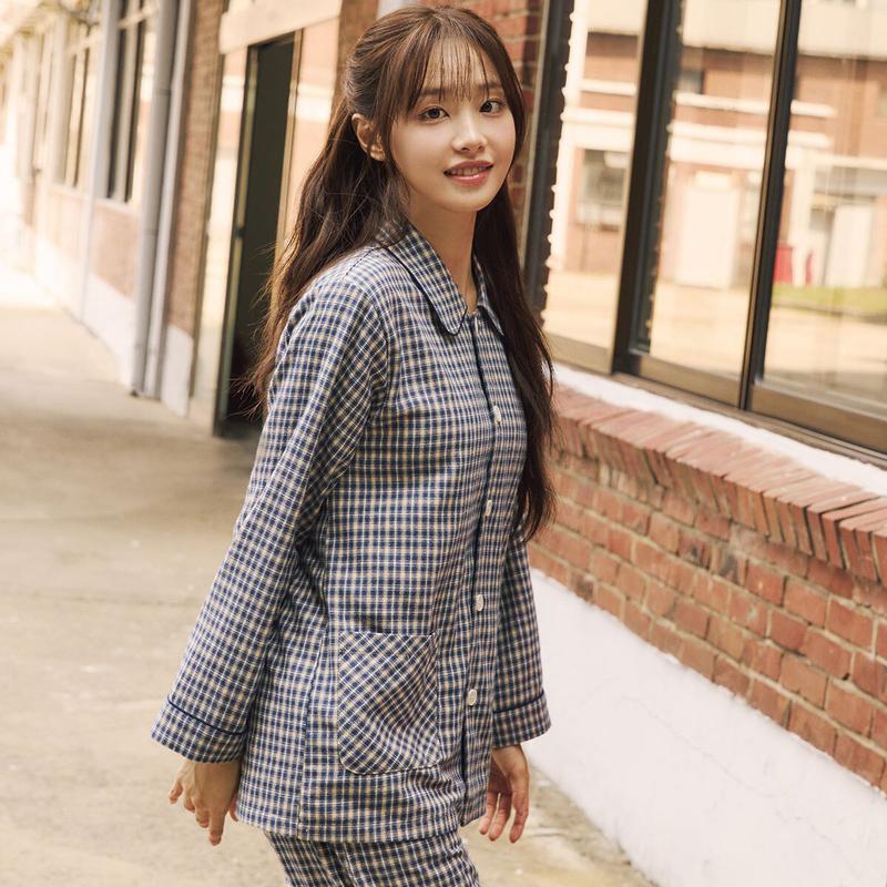 [本社] 綿起毛 男女共用 パジャマセット NCZ1014