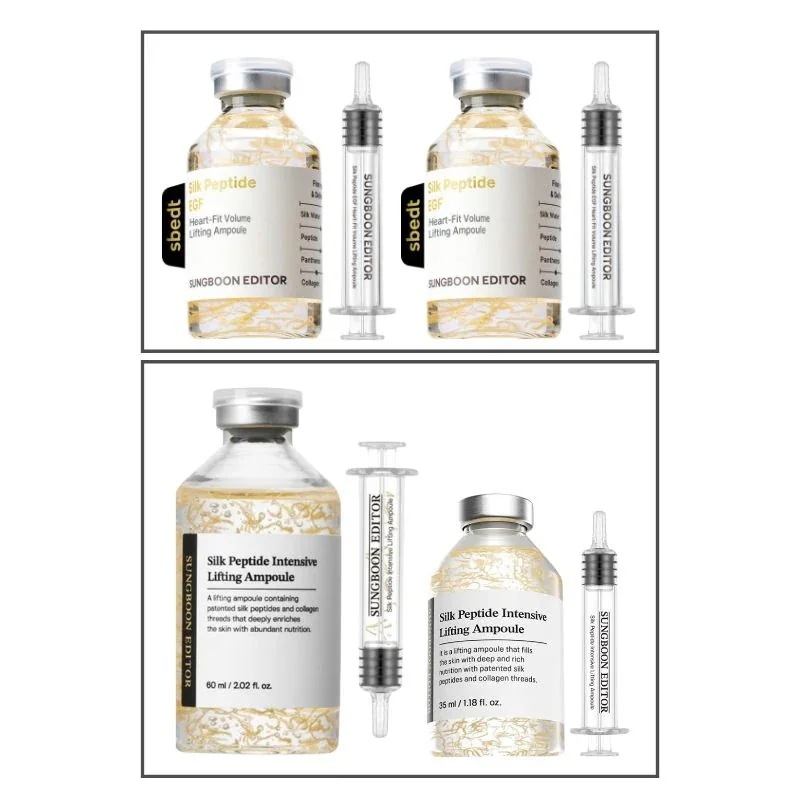 シルクペプチド EGF ハートフィット ボリューム リフティング アンプル 40ml 2個 / 95ml / 美容液 / ハリ肌ケア / 韓国コスメ