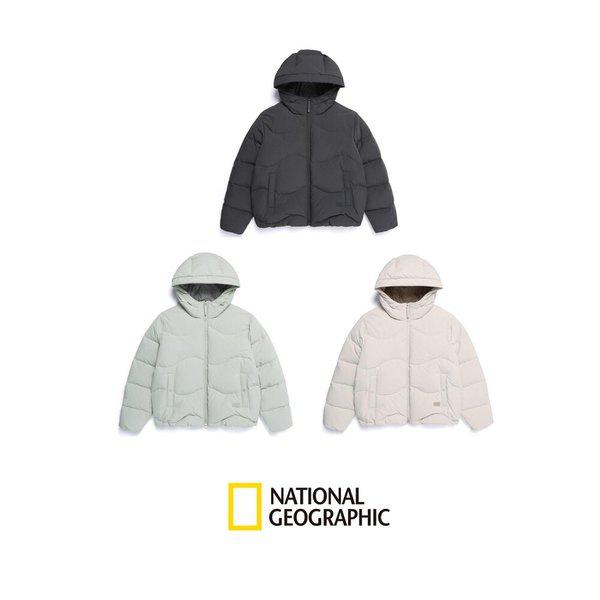 女性用 波型キルティング ダックダウンジャンパー