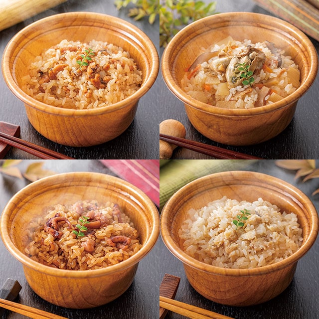 レンジで5分 簡単調理 4種炊き込みごはん 計8個