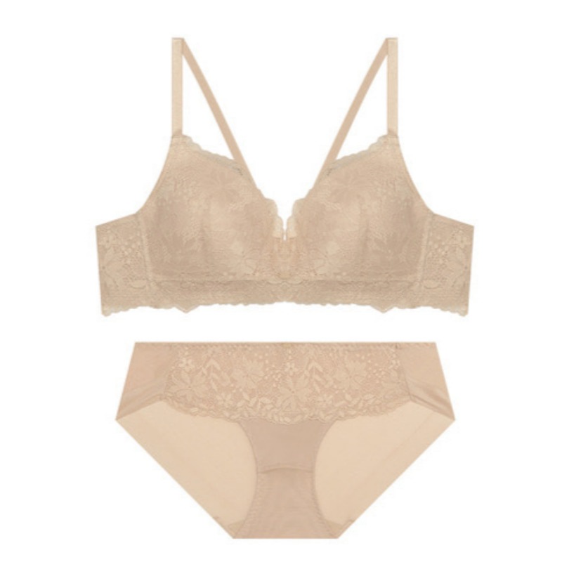 レース ソフトフィット ノーワイヤー ブラレット パンツ セット - スキン 75B 95 8,873円
