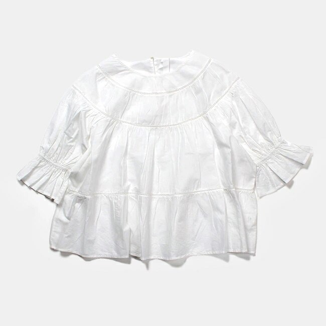 ブラウス トップス レディース コットン SOL WHITE 1C2N53L