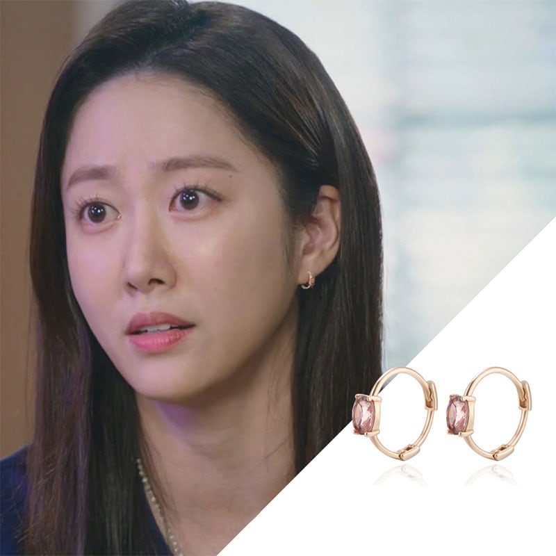 [韓国芸能人着用韓国人気製品]14k ウェンディ ワンタッチ リングピアス/韓国ファッション/韓国ファッションスタイル/韓国ストリートファッション/SNSで人気/韓国の人気ブランド